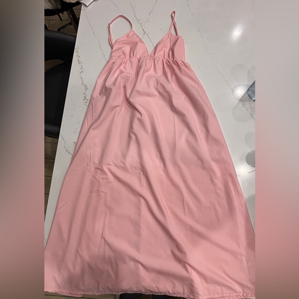 SHEIN Blush Pink Slip Dress
